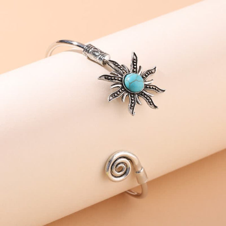 Bracelet créatif rétro tournesol turquoise