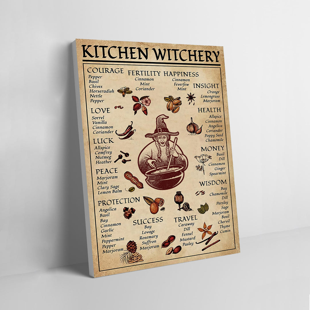 Affiche murale de cuisine et salle à manger d'Halloween de sorcière magique Olivenorma - Sorcière - Encadré - 40*50 cm - image 4