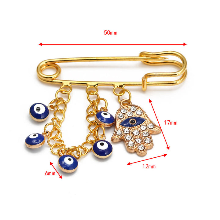 Broche Olivenorma série Evil Eye Hamsa - Chaîne Œil maléfique et Hamsa - image 18