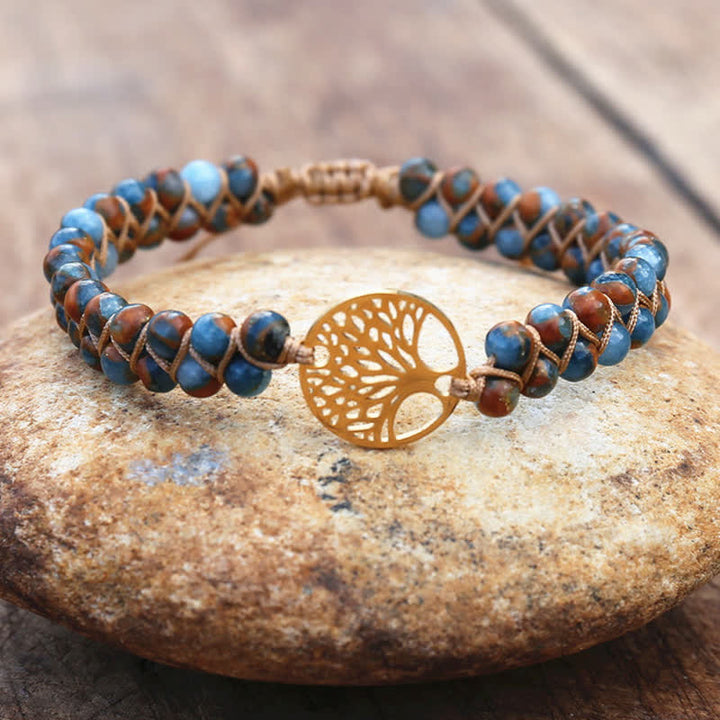 Bracelet en pierre de transformation et d'évolution spirituelle Olivenorma