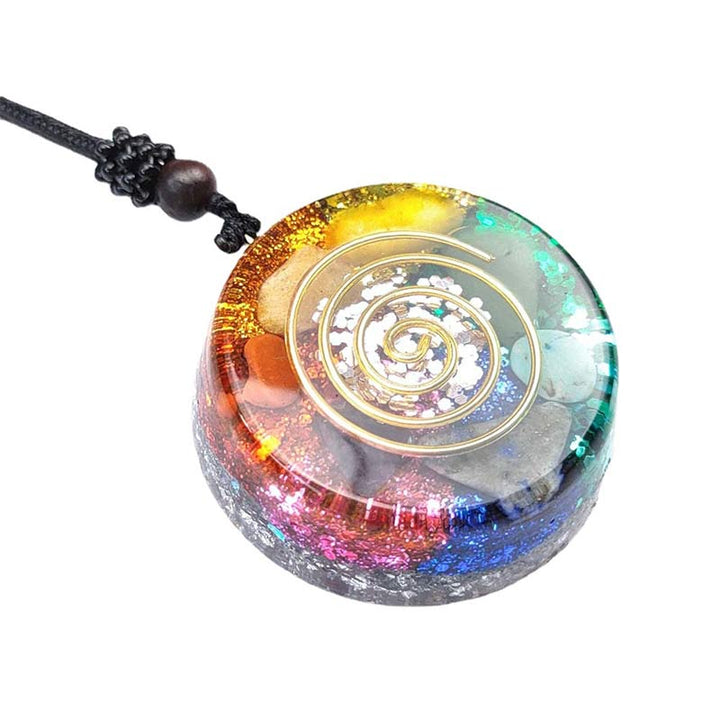 Collier Orgonite Chakra Olivenorma 