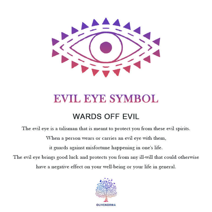Décoration murale Olivenorma Blue Evil Eye, Elephant &amp; Horseshoe