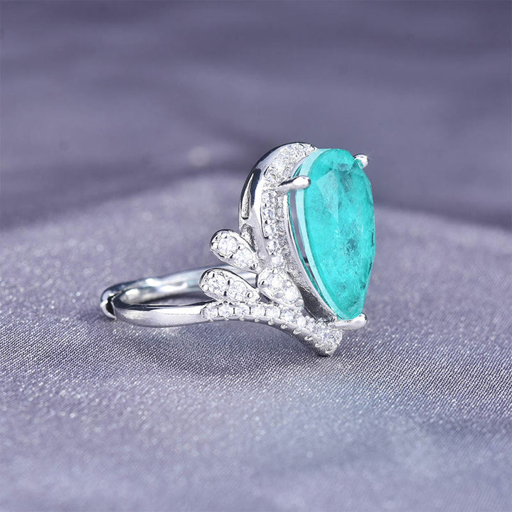 Olivenorma "Pure Love" - Bague élégante en tourmaline Paraiba