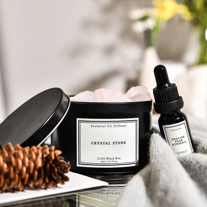 Coffret cadeau d'aromathérapie en cristal pour diffuseur d'huiles essentielles Olivenorma 