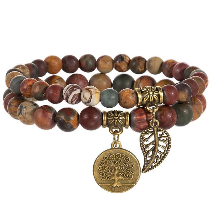 Bracelet calme et paix en jaspe photo Olivenorma