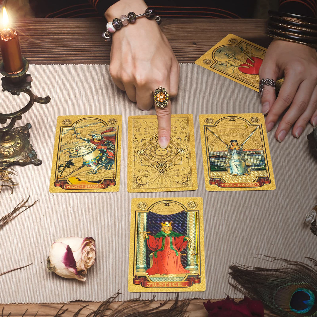 Cartes de tarot classiques Olivenorma Bronzing Golden Sun