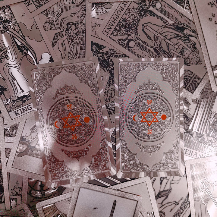 Cartes de tarot en feuille d'or rose bronzante Olivenorma