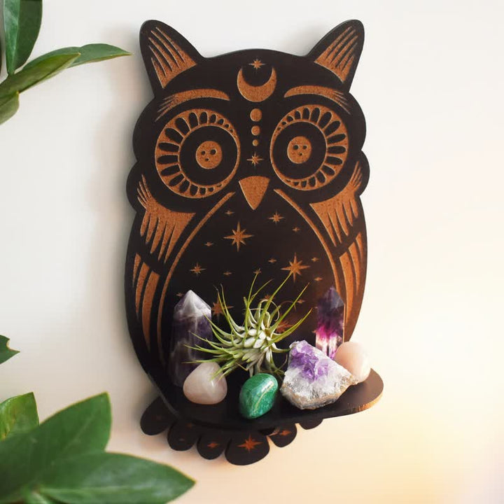 Etagère en cristal pour autel de hibou céleste Olivenorma