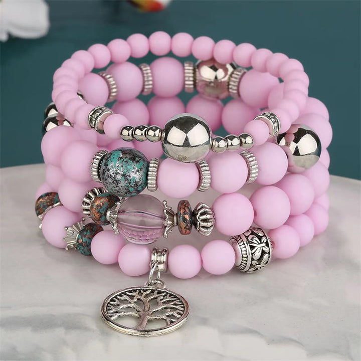 Ensemble de bracelets en perles Olivenorma Bohême Arbre De Vie 