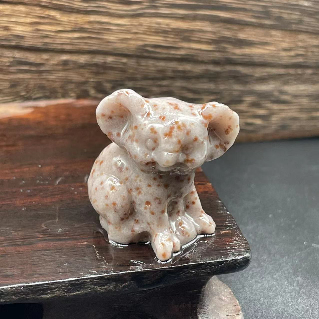 Olivenorma 1,2 pouces sculpté mignon koala figurine décoration en pierre précieuse