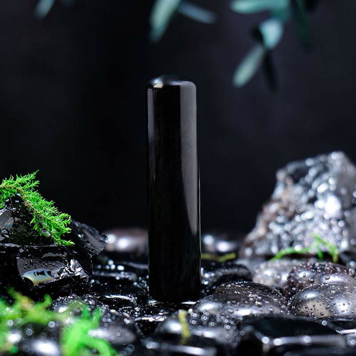 Ornement cylindrique en cristal de chakra naturel Olivenorma Décoration en pierres précieuses