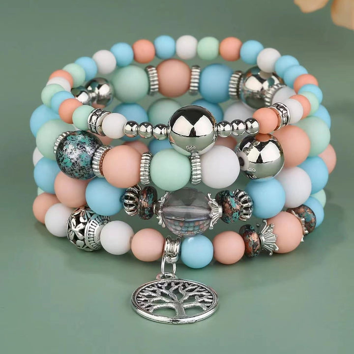 Ensemble de bracelets en perles Olivenorma Bohême Arbre De Vie 
