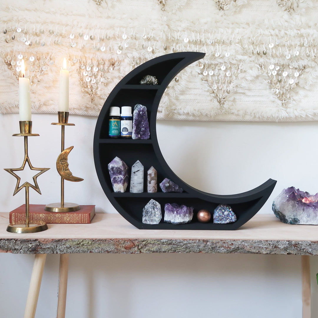 Etagère en cristal de lune fabriquée à la main par Olivenorma