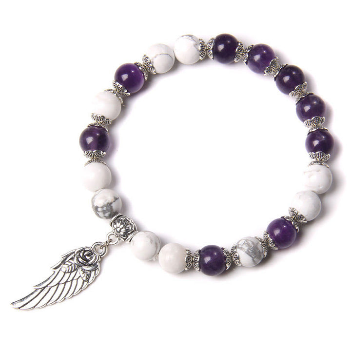 Olivenorma « Peace Energy » – Bracelet Aile en Cristal d'Agate Couleurs 