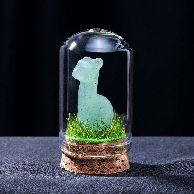 Décoration en pierre précieuse sculptée en cristal naturel d'alpaga Olivenorma