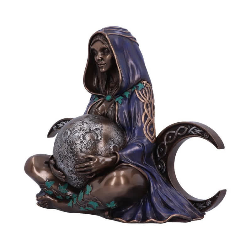 Décoration de statue de déesse de la triple lune Olivenorma