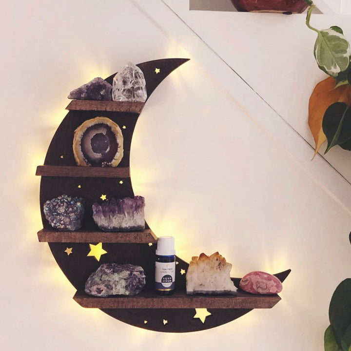 Etagère en cristal en forme de croissant de lune Olivenorma