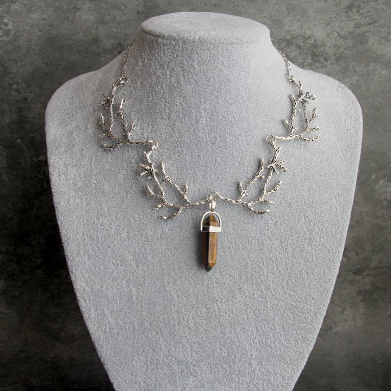 Olivenorma « La Lumière du Mantra » – Collier Hexagonal en Cristal Naturel 