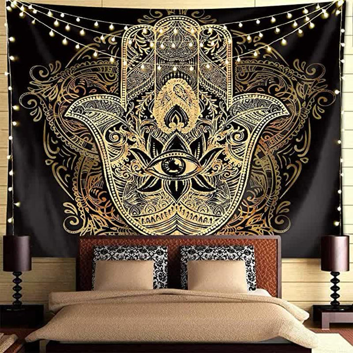 Tapisserie murale de protection vintage Hamsa