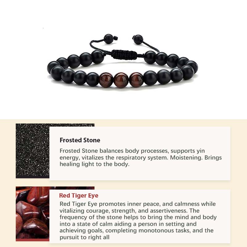 Bracelet de guérison en pierre de cristal naturel