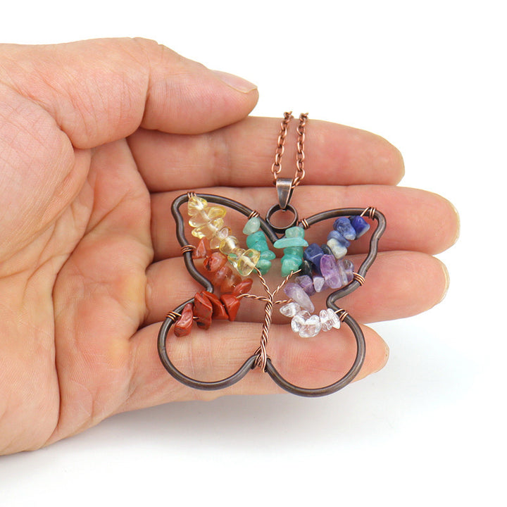 Collier de guérison Chakra Papillon 