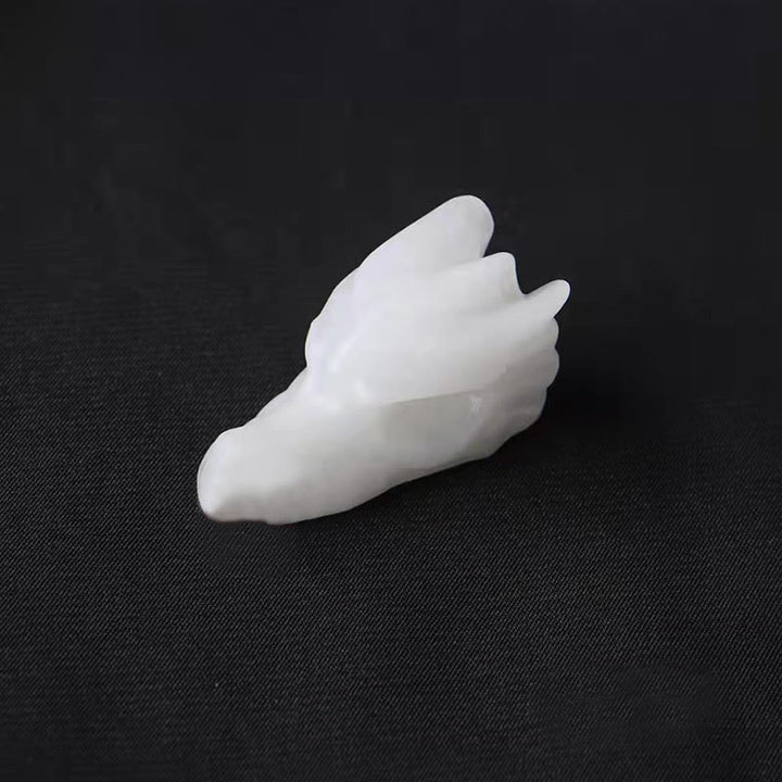 Statue de crâne de dragon en cristal Olivenorma de 1,5 pouce, décoration en pierres précieuses 