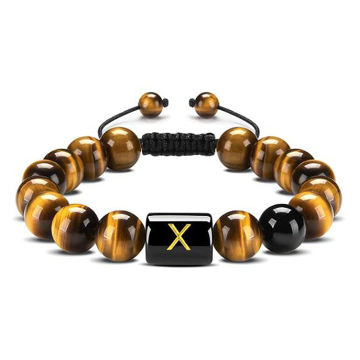 Bracelet de protection lettre œil de tigre - Œil de tigre - X - image 27