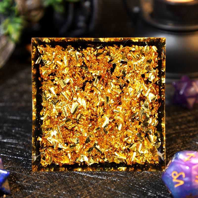Boule d'améthyste Olivenorma Gravier d'obsidienne Zodiac Capricorne Pyramide d'orgone 