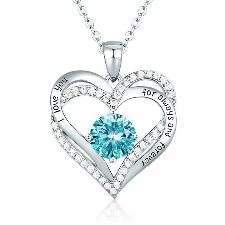 Olivenorma « Je t'aimerai toujours » – Collier cœur pierre de naissance Amour éternel - image 28