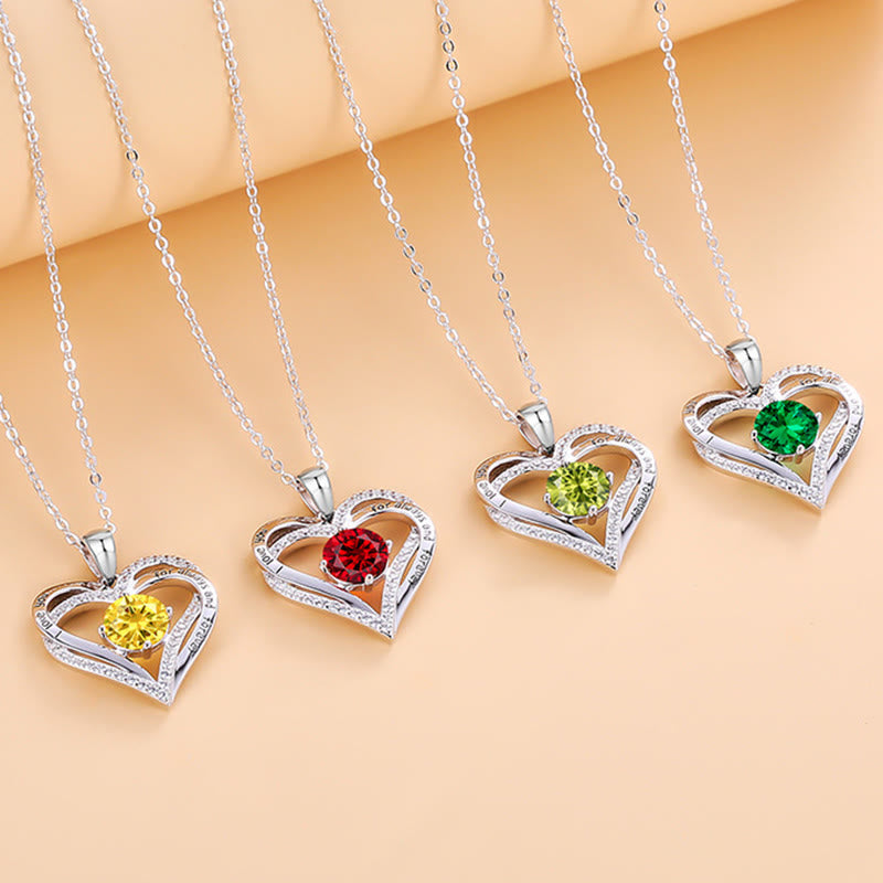 Olivenorma « Je t'aimerai toujours » – Collier cœur pierre de naissance Amour éternel - image 48