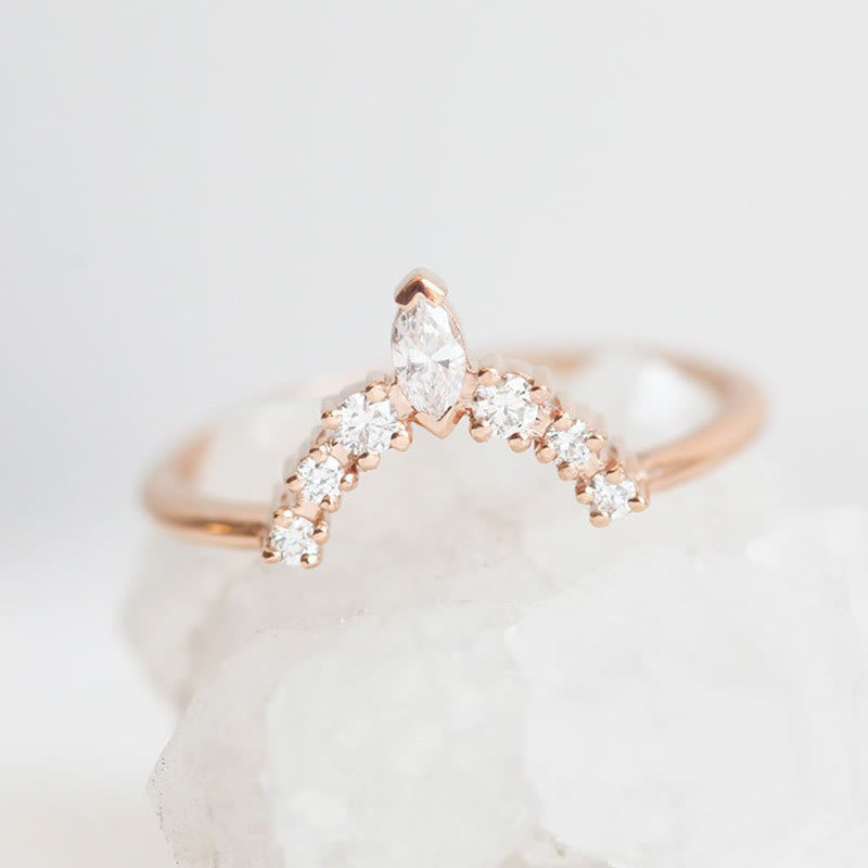Ensemble de trois bagues Olivenorma Zircon Sunset
