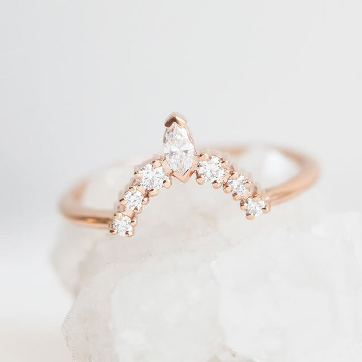 Ensemble de trois bagues Olivenorma Zircon Sunset