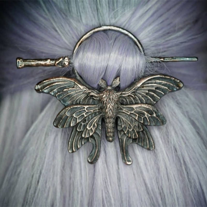 Épingle à cheveux délicate en forme de papillon cuivré vintage