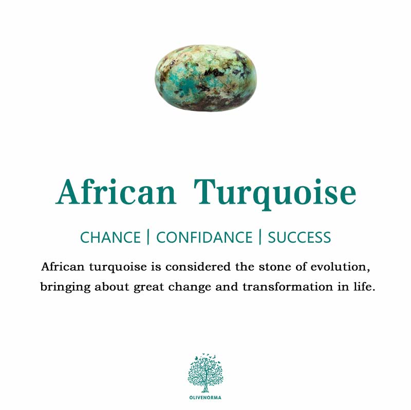 Bague ajustable en turquoise africaine Olivenorma