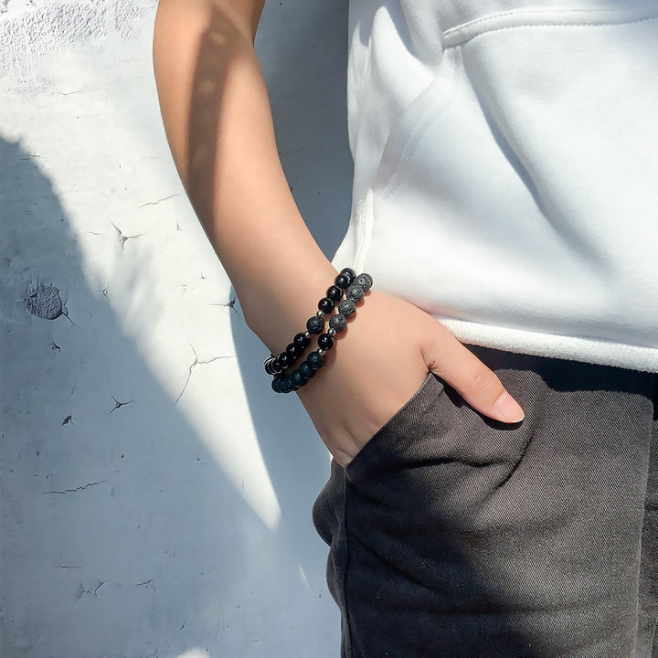 Ensemble de 2 bracelets magnétiques Olivenorma pour couple 