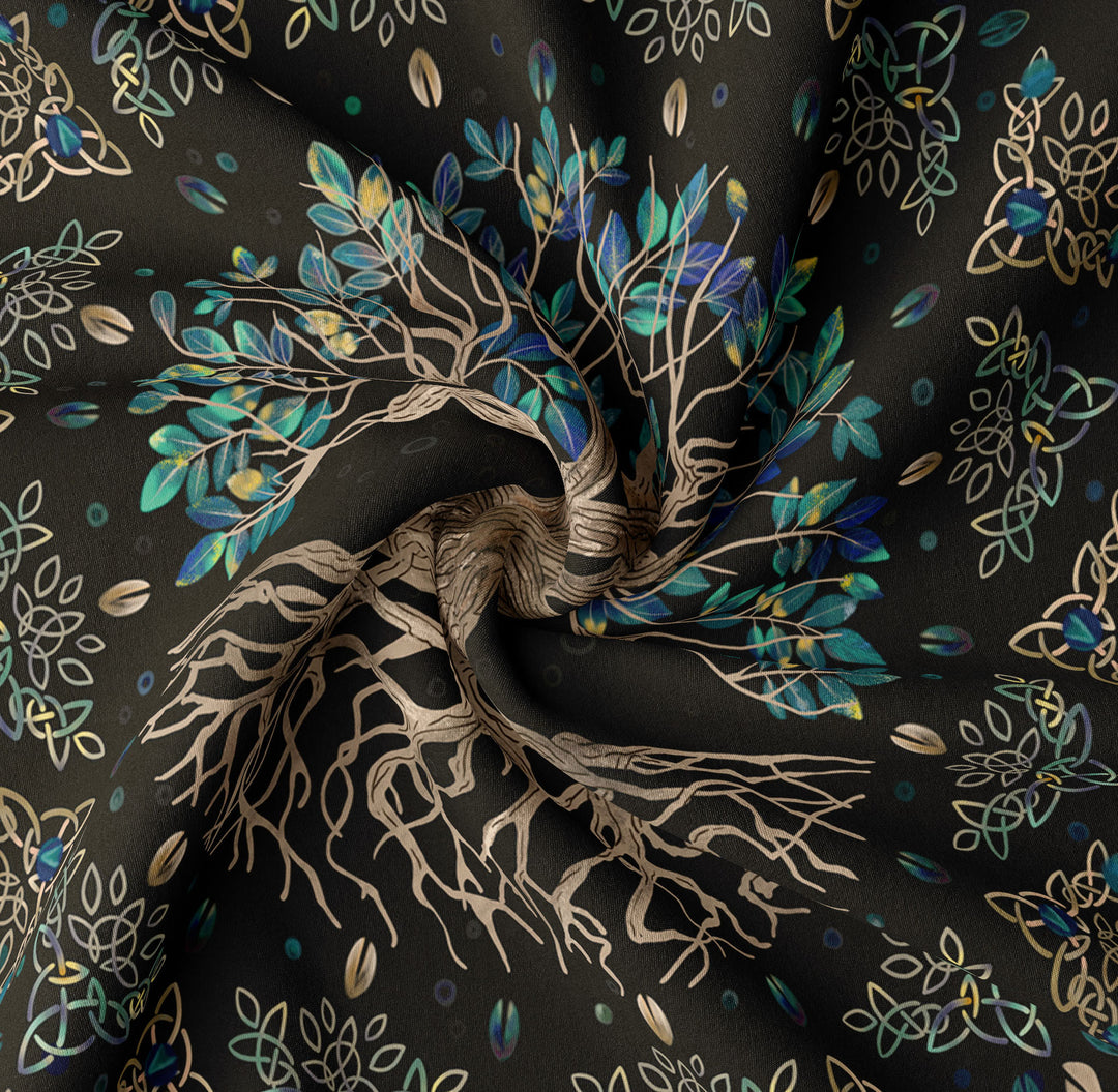 Tapisserie murale mandala colorée arbre de vie Olivenorma 