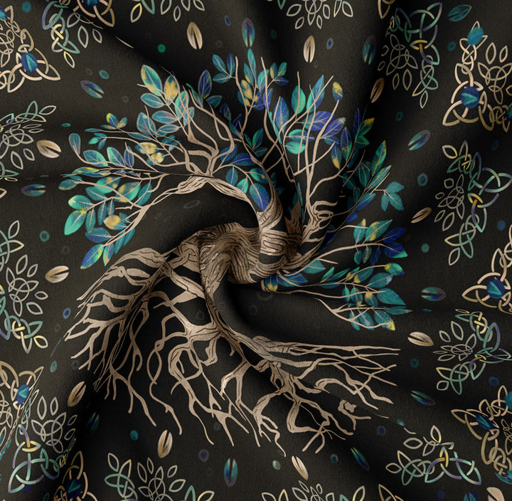 Tapisserie murale mandala colorée arbre de vie Olivenorma 