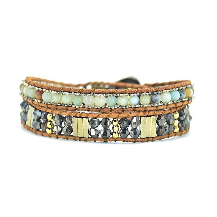 Bracelet Équilibre Arbre de Vie en Amazonite 