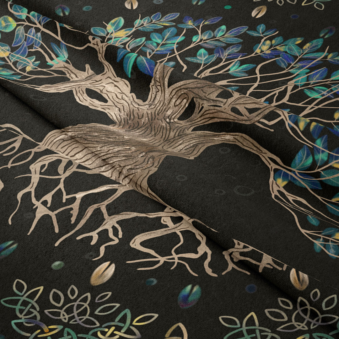 Tapisserie murale mandala colorée arbre de vie Olivenorma 