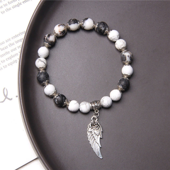 Olivenorma « Peace Energy » – Bracelet Aile en Cristal d'Agate Couleurs 