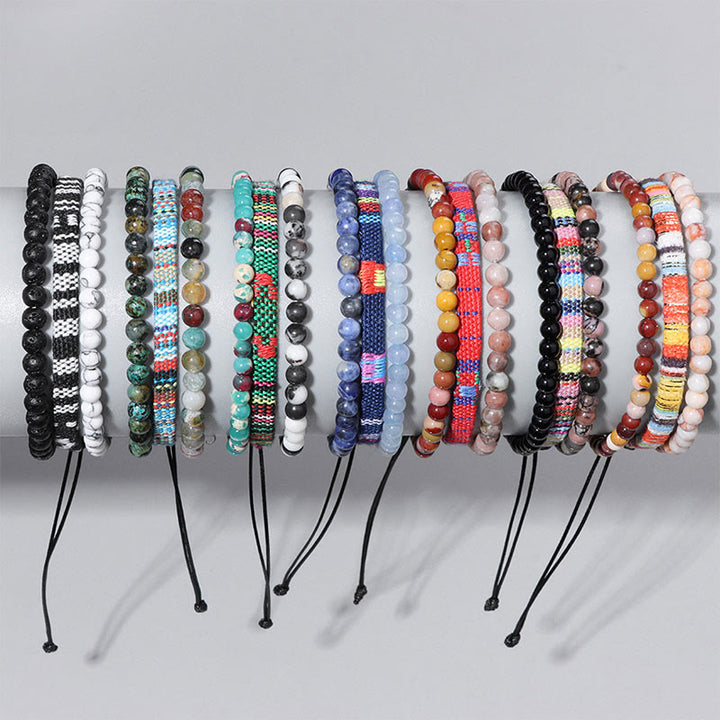Ensemble de bracelets en cristal turquoise Olivenorma Bohemia Afrique 