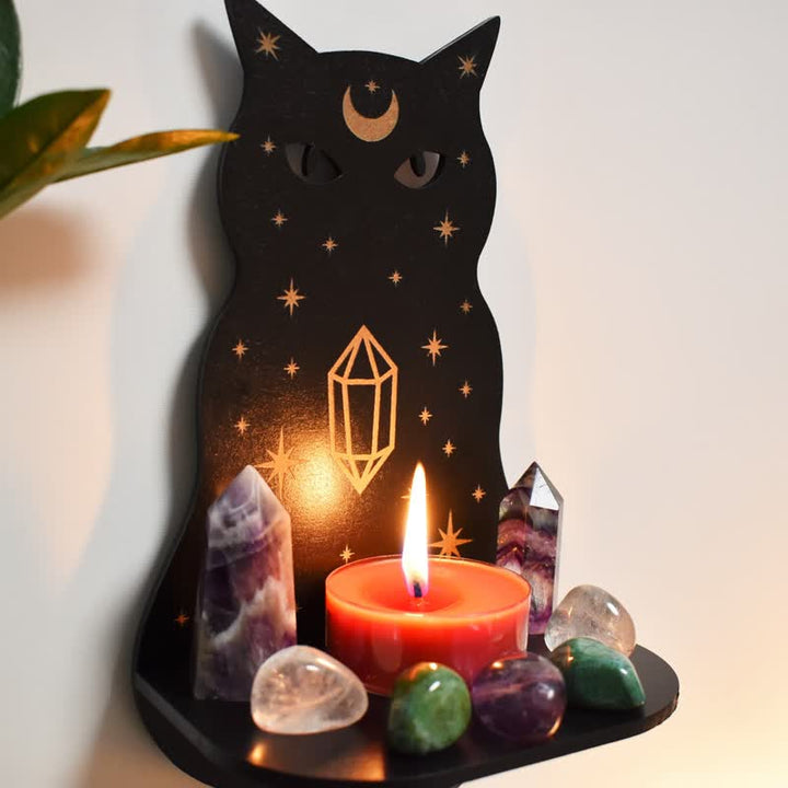 Etagère en cristal pour autel de chat céleste Olivenorma