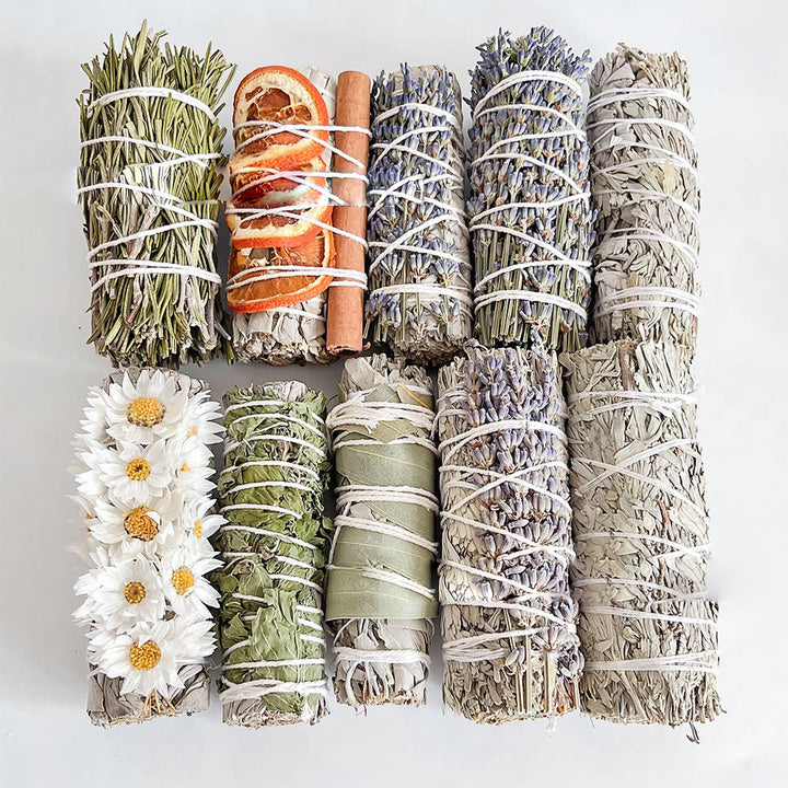 Fleur Olivenorma « Forget-Me-Not » Méditation de purification par les cristaux Sauge blanche 