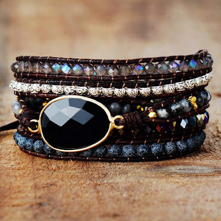 Bracelet en obsidienne 