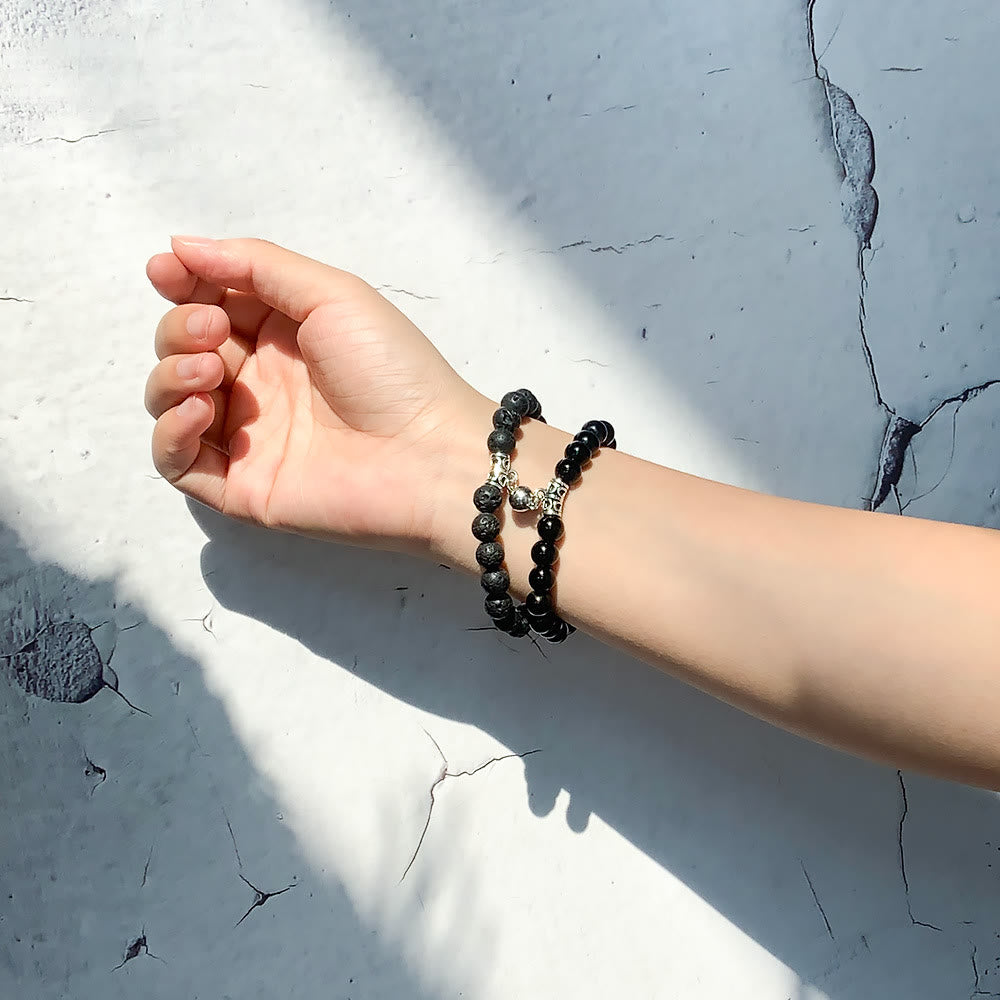 Ensemble de 2 bracelets magnétiques Olivenorma pour couple 