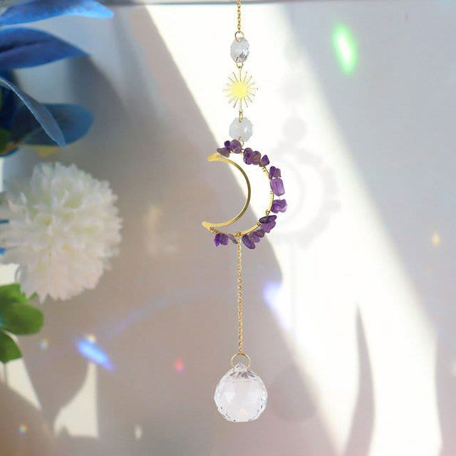 Carillon éolien mural Olivenorma Moon Suncatcher 