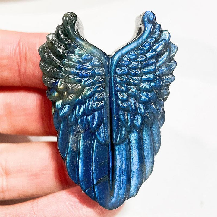 Ornements de visage de lune en labradorite naturelle Olivenorma Décoration en pierres précieuses
