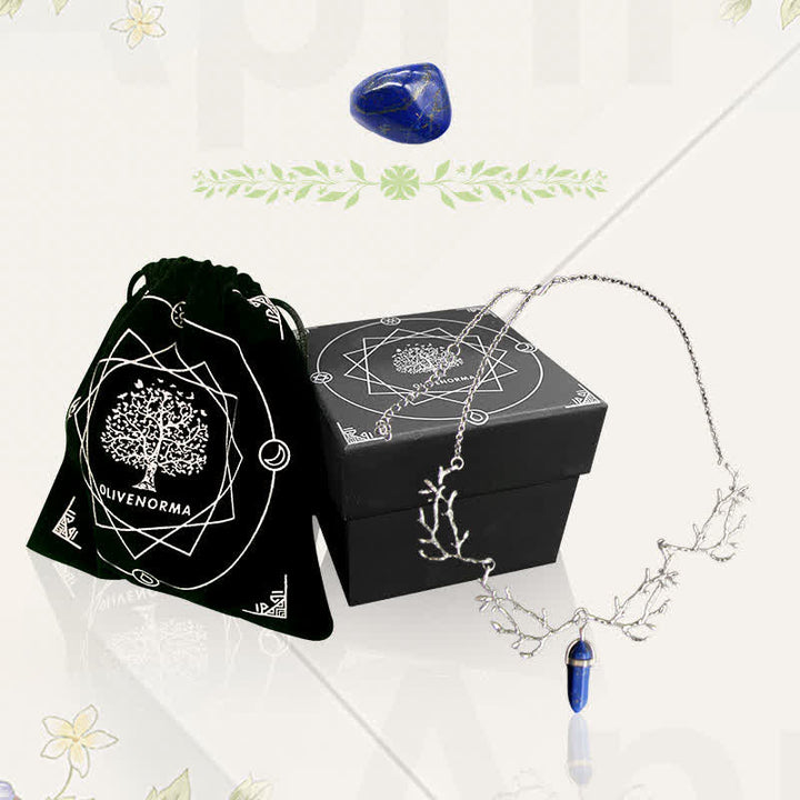 Olivenorma « La Lumière du Mantra » – Collier Hexagonal en Cristal Naturel 