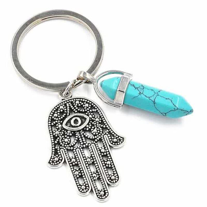 Porte-clés en cristal inspirant en forme de main de Fatima Olivenorma