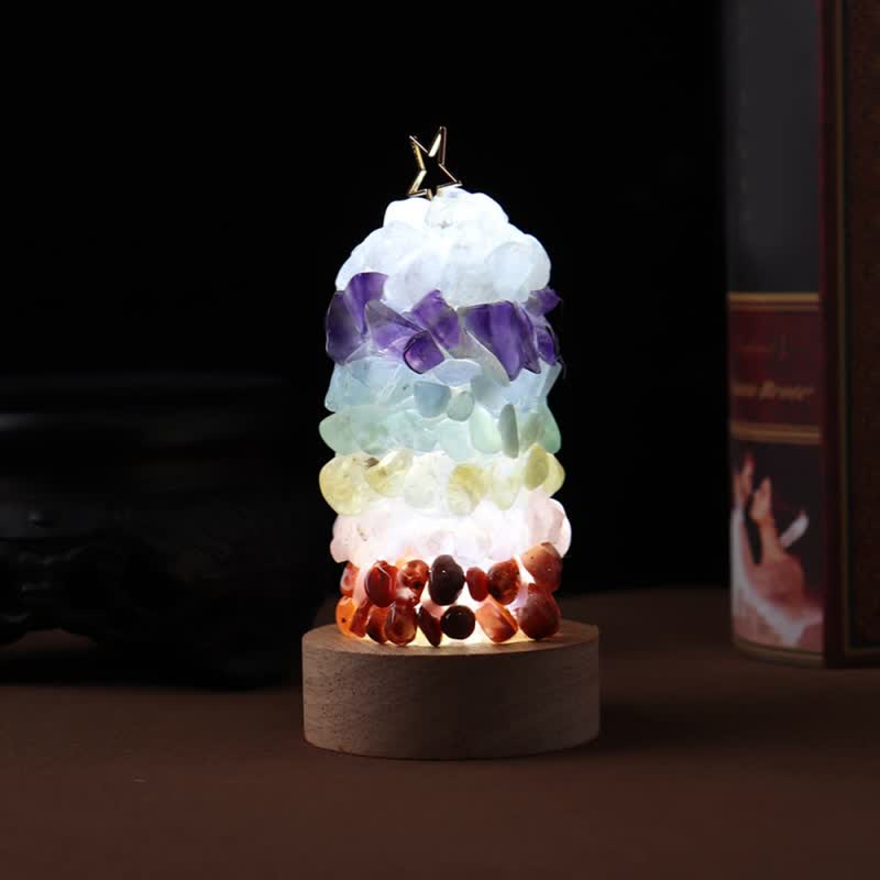 Lampe de Noël Olivenorma Chakra Star Little Tower